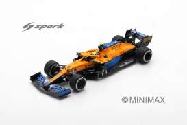 McLaren  - MCL35M 2021 orange/blue - 1:43 - Spark - S7690 - spas7690 | The Diecast Company