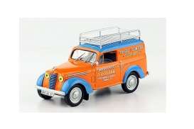 Renault  - Juvaquatre Fourgonnette Public orange/blue - 1:43 - Magazine Models - UTR36 - magUTR36 | The Diecast Company
