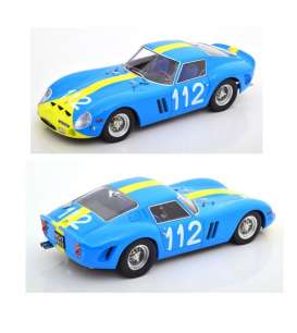 Ferrari  - 250 GTO #112 1964 light blue/yellow - 1:18 - KK - Scale - 180733 - kkdc180733 | The Diecast Company