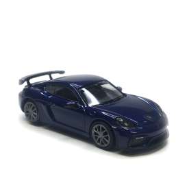 Porsche  - 718 Cayman GT4 (981) 2019 blue metallic - 1:87 - Minichamps - 870067600 - mc870067600 | The Diecast Company