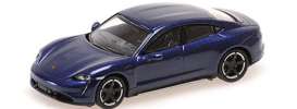 Porsche  - Taycan Turbo S 2019 blue metallic - 1:87 - Minichamps - 870068401 - mc870068401 | The Diecast Company