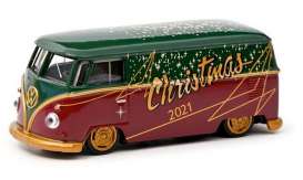 Volkswagen  - T1 Lowrider green/red/gold - 1:64 - Schuco - 20332 - schuco20332 | The Diecast Company