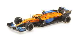 McLaren  - MCL35M 2021 orange/blue - 1:43 - Minichamps - 537215804 - mc537215804 | The Diecast Company