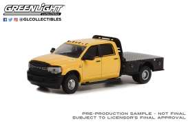 Ram  - 3500 Tradesman Dually 2020 yellow - 1:64 - GreenLight - 46100F - gl46100F | The Diecast Company