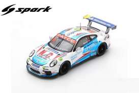 Porsche  - 911 2020 white/blue - 1:43 - Spark - AS058 - spaAS058 | The Diecast Company