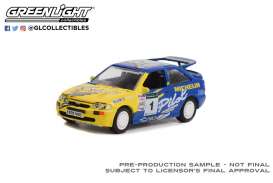 Ford  - Escort RS 1994 blue/yellow - 1:64 - GreenLight - 63020E - gl63020E | The Diecast Company