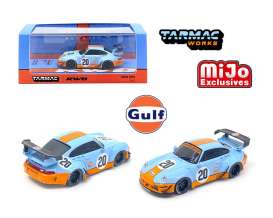 Porsche  - RWB 993 gulf blue/orange - 1:64 - Tarmac - T64-017-mijo - TC-T64-017MJ | The Diecast Company