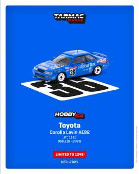 Toyota  - Levin AE92 blue - 1:64 - Tarmac - T64-03691JTC36 - TC-T64-036-91JTC36 | The Diecast Company