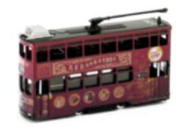 Hong Kong Tram  - MA PAK LEUNG brown/red - 1:120 - Tiny Toys - ATC64612 - tinyATC64612 | The Diecast Company