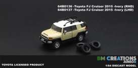 Toyota  - FJ Cruiser 2015 ivory/white - 1:64 - BM Creations - 64B0136 - BM64B0136rhd | The Diecast Company