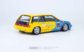 Honda  - Civic Si E-AT #95 Spoon Sport 2013 yellow/blue - 1:18 - Inno Models - in18R-EAT-SP13 - in18R-EAT-SP13 | The Diecast Company