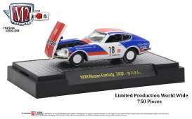 Nissan  - Fairlady Z432 1970 white/red/blue - 1:64 - M2 Machines - 32500S59 - M2-32500S59 | The Diecast Company