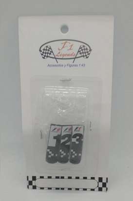 Figures diorama - F1 1,2,3, signs  - 1:43 - Cartrix - LEPP143 - CTLEPP143 | The Diecast Company