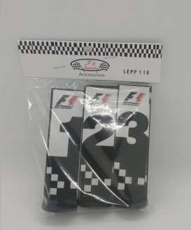 Figures diorama - F1 1,2,3, signs  - 1:18 - Cartrix - LEPP118 - CTLEPP118 | The Diecast Company