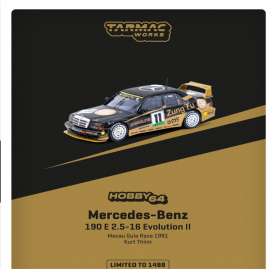 Mercedes Benz  - 190E 1991 black/gold - 1:64 - Tarmac - T64-024-91MGP11 - TC-T64-024-91MGP11 | The Diecast Company