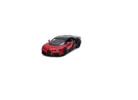 Bugatti  - Chiron Supersport 2021 red/black - 1:36 - Kinsmart - 5423W - KT5423Wr | The Diecast Company