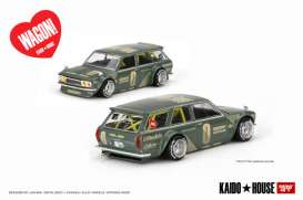Datsun  - 510  green - 1:64 - Mini GT - KHMG010 - MGTKHMG010 | The Diecast Company