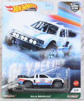 Baja  - Bouncher white/red/blue - 1:64 - Hotwheels - GRJ84 - hwmvGRJ84 | The Diecast Company