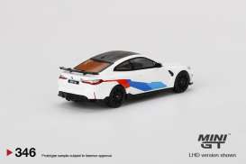 BMW  - M4 M-performance 2022 white - 1:64 - Mini GT - 00346-L - MGT00346lhd | The Diecast Company