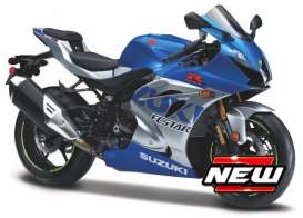 Suzuki  - GSX-R 2021 blue/silver - 1:18 - Bburago - 51088 - bura51088 | The Diecast Company