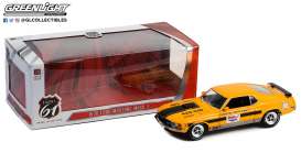 Ford  - Mustang Mach 1 1970 yellow/black - 1:18 - Highway 61 - hwy18035 - hwy18035 | The Diecast Company
