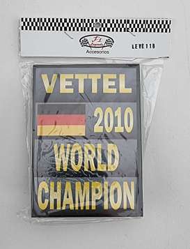 Figures diorama - S.Vettel W.Champion Sign 2010  - 1:18 - Cartrix - CTLE18006 - CTLE18006 | The Diecast Company