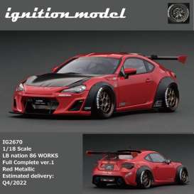 LB Works  - red metallic - 1:18 - Ignition - IG2670 - IG2670 | The Diecast Company