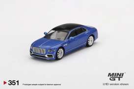 Bentley  - Flying Spur blue/black - 1:64 - Mini GT - 00351-R - MGT00351rhd | The Diecast Company