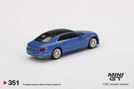 Bentley  - Flying Spur blue/black - 1:64 - Mini GT - 00351-R - MGT00351rhd | The Diecast Company