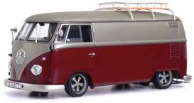 Volkswagen  - T1b red/grey - 1:18 - Schuco - S00456 - schuco00456 | The Diecast Company