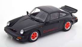 Porsche  - 911 1989 black/red - 1:18 - KK - Scale - 180873 - kkdc180873 | The Diecast Company