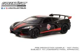 Chevrolet  - Corvette C8 2022 black/red - 1:64 - GreenLight - 41150F - gl41150F | The Diecast Company