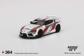 Toyota  - Pandem GR Supra V1.0 #770 2021 white/red - 1:64 - Mini GT - 00364-R - MGT00364rhd | The Diecast Company