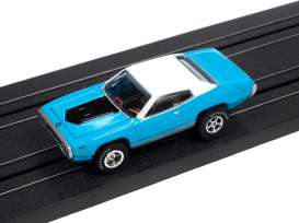 Plymouth  - Road Runner 1971 blue - 1:64 - Auto World - SC366 - awSC366D | The Diecast Company
