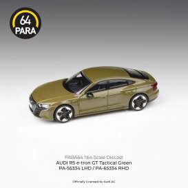 Audi  - E-Tron GT green - 1:64 - Para64 - 55334L - pa55334L | The Diecast Company