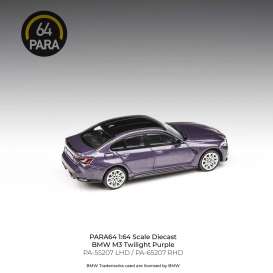 BMW  - M3 G80 2020 purple/black - 1:64 - Para64 - PA65207 - pa65207R | The Diecast Company