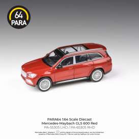 Mercedes Benz  - Maybach GLS 2020 red - 1:64 - Para64 - pa55305 - pa55305L | The Diecast Company