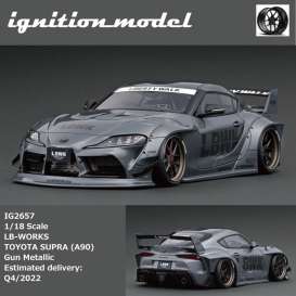 LB Works Toyota - Supra A90 gun metallic - 1:18 - Ignition - IG2657 - IG2657 | The Diecast Company