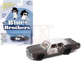 Dodge  - Blues Brothers Monaco 1974 black/white - 1:64 - Johnny Lightning - SP215 - JLSP215 | The Diecast Company