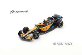 McLaren  - MCL36 2022 orange/blue - 1:43 - Spark - S8528 - spas8528 | The Diecast Company