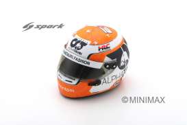 Helmet  - 2022 orange/white - 1:5 - Spark - 5HF076 - spa5HF076 | The Diecast Company