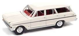 Chevrolet  - II Nova Station Wagon 1963 white/creme - 1:64 - Auto World - SP083A - AWSP083A | The Diecast Company