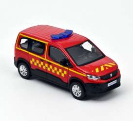 Peugeot  - Rifter 2019 red - 1:43 - Norev - 479071 - nor479071 | The Diecast Company