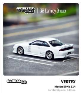 Nissan  - Silvia S14 white - 1:64 - Tarmac - T64G-018-WH - TC-T64G018WH | The Diecast Company