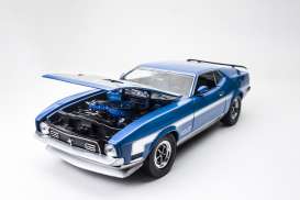 Ford  - Mustang Boss 351 1971 grabber blue/white - 1:18 - SunStar - 3628 - sun3628 | The Diecast Company