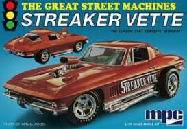 Chevrolet Corvette - Stingray "Streaker Vette" 1967 red/brown - 1:25 - MPC - MPC973 - mpc973 | The Diecast Company
