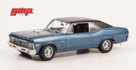 Chevrolet  - Nova 1969 blue - 1:18 - GMP - 18973 - gmp18973 | The Diecast Company