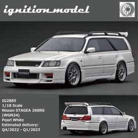 Nissan  - Stagea 260RS white - 1:18 - Ignition - IG2885 - IG2885 | The Diecast Company