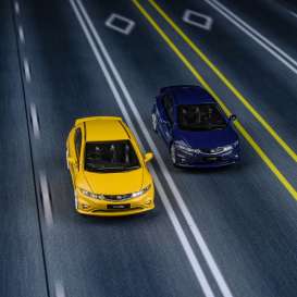 Honda  - Civic Type R FN2 yellow - 1:64 - Para64 - 65395 - pa65395rhd | The Diecast Company