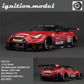 Nissan  - GT-R R35 red/black - 1:18 - Ignition - IG2723 - IG2723 | The Diecast Company
